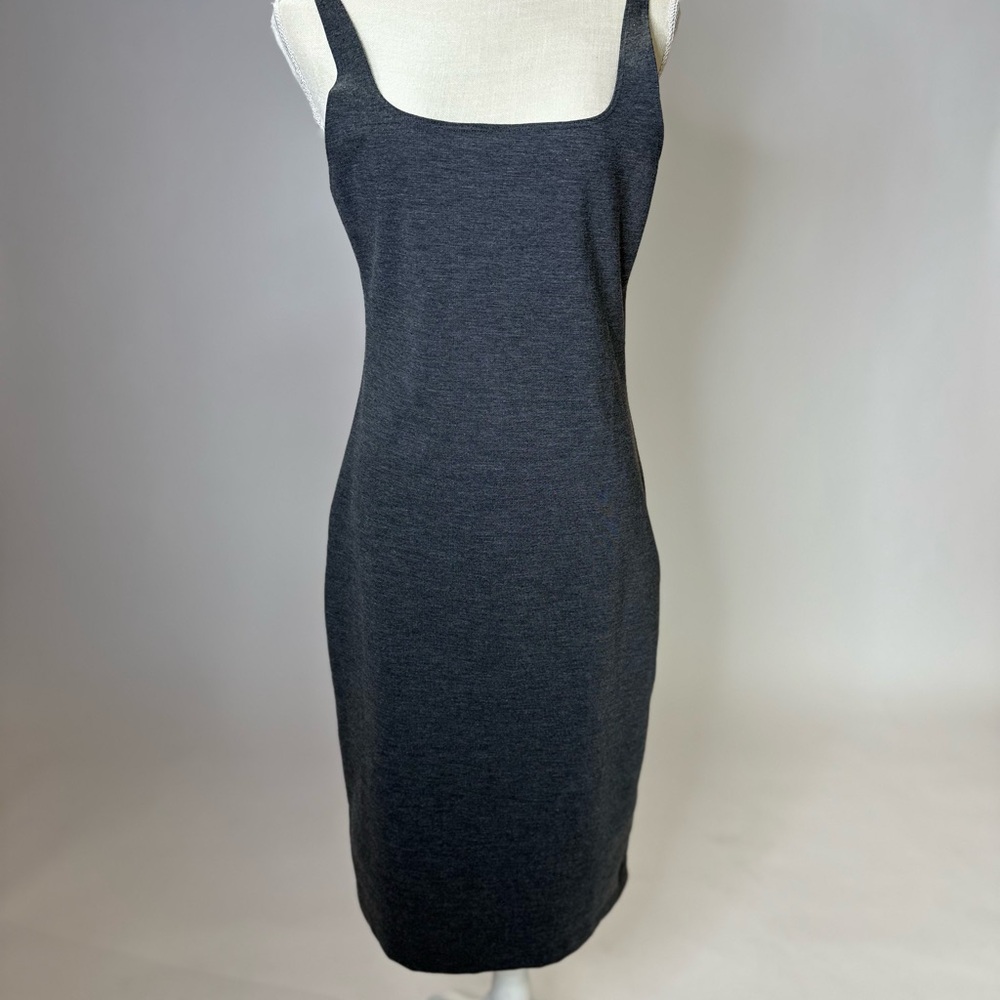 Stylish Gray Bodycon Midi Dress - Picture 1 of 5